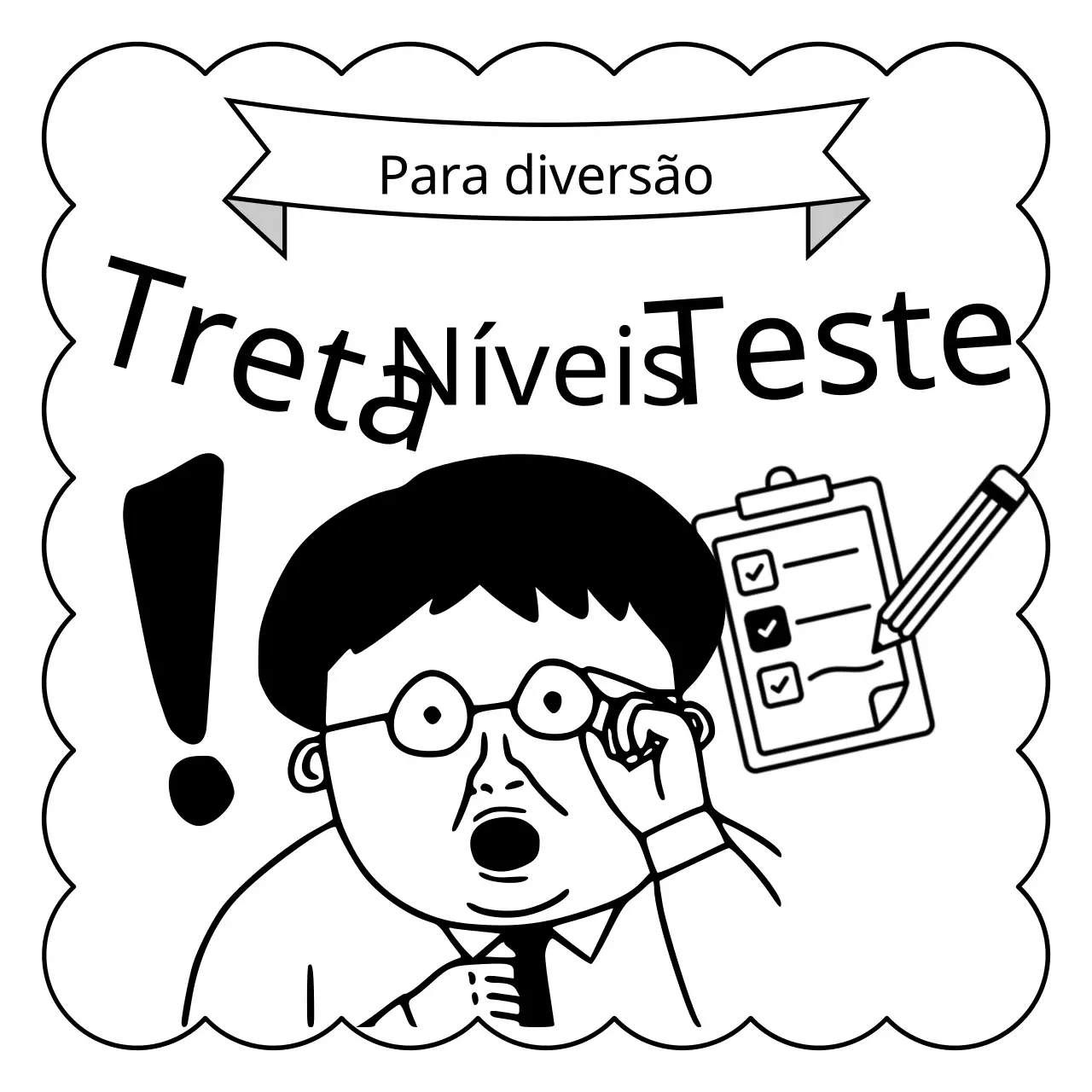 Anúncios de teste a preto e branco, repugnantes