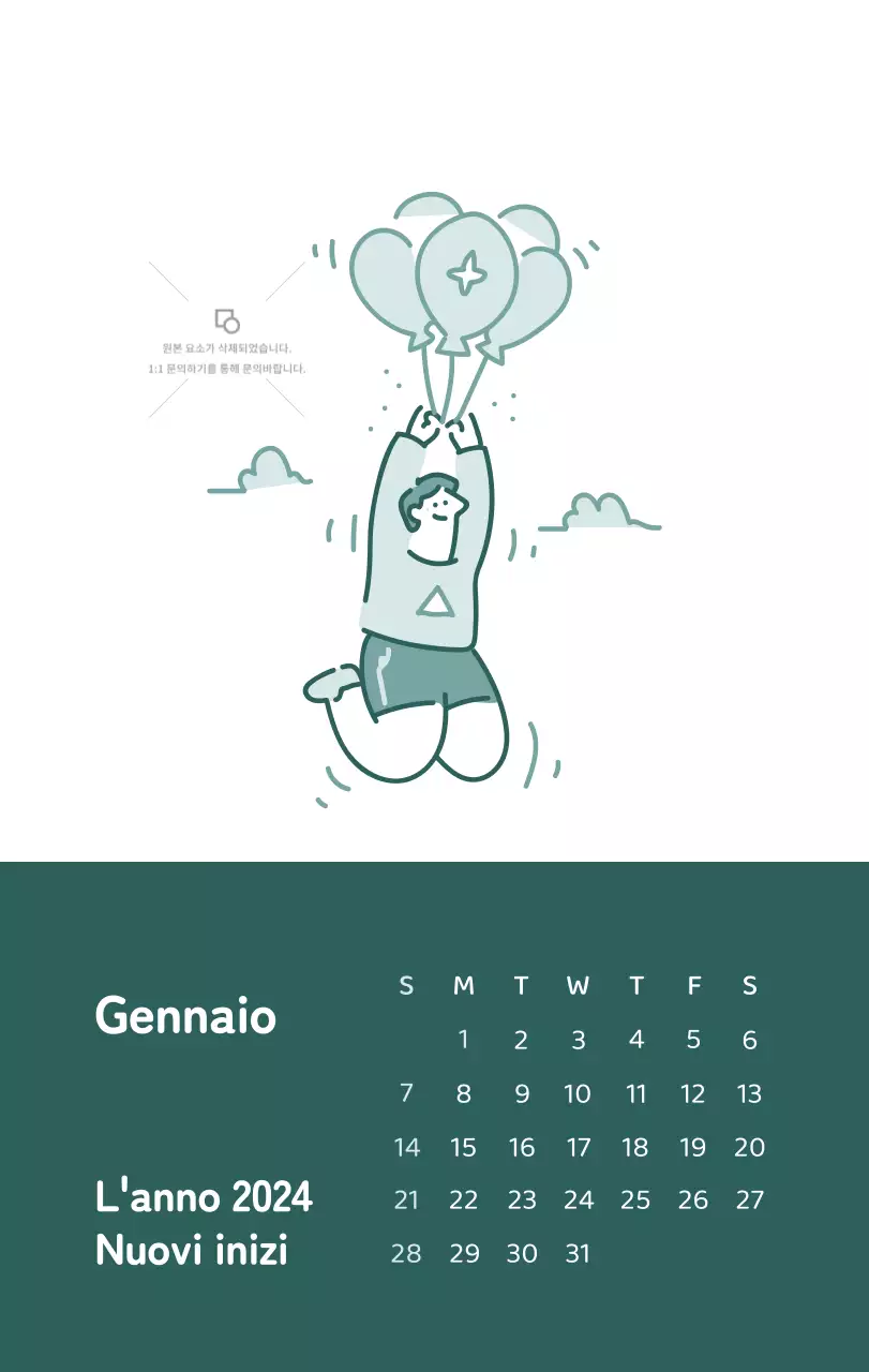 Un calendario con illustrazioni colorate ed emozionali