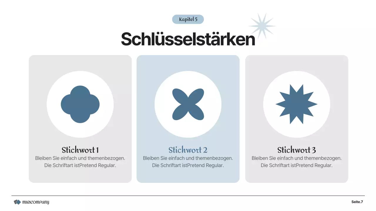 Ein einfacher Geschäftsplan in Grau und Weiß