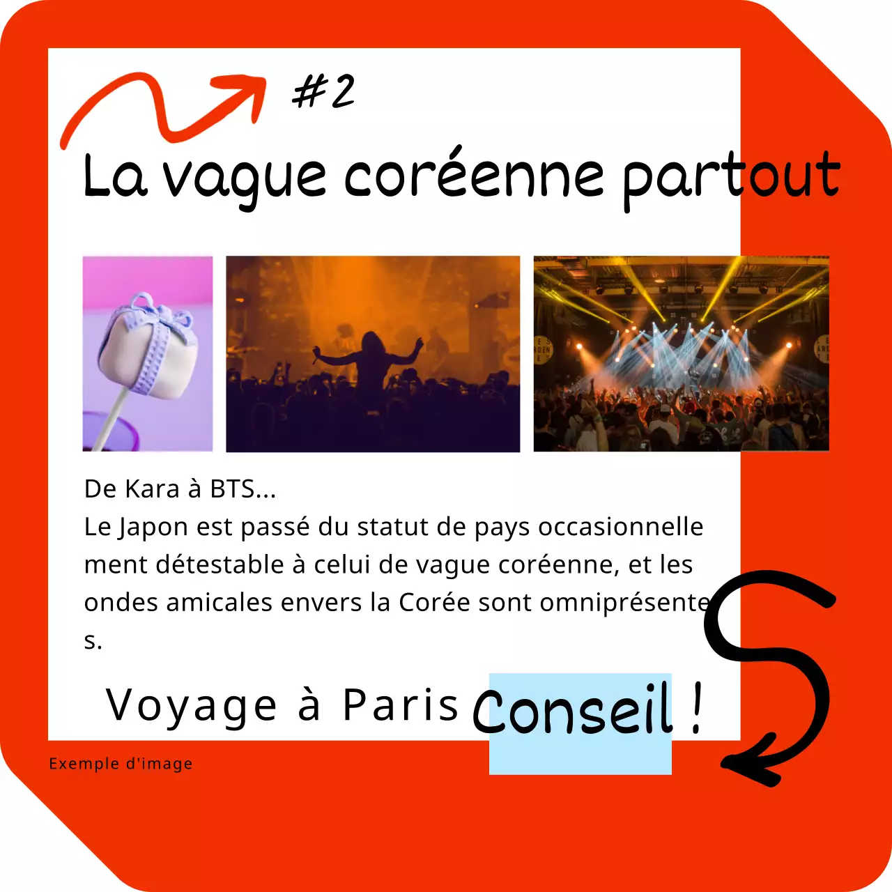 Promotion de voyage japonaise kitsch en rouge