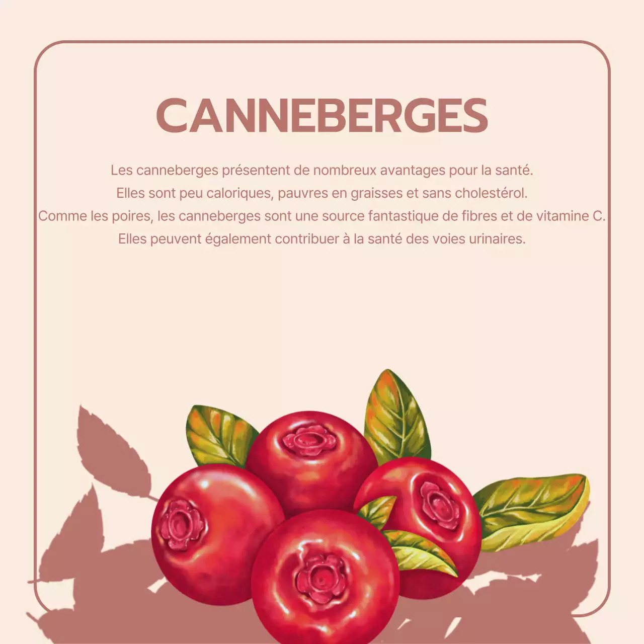 Promouvoir les fruits de saison vintage en orange et beige