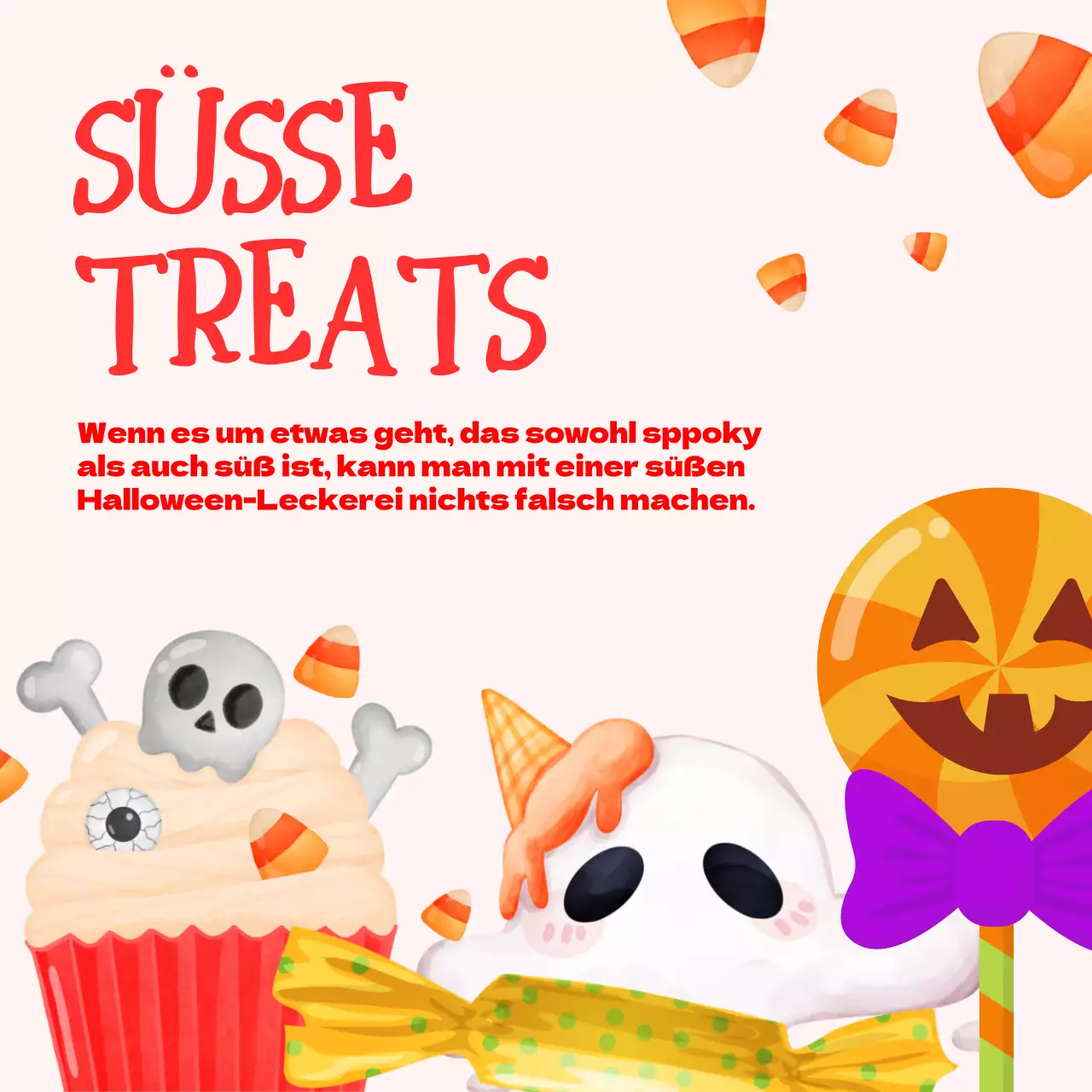 Fördern Sie trendige Halloween-Kostüme in Weiß und Orange