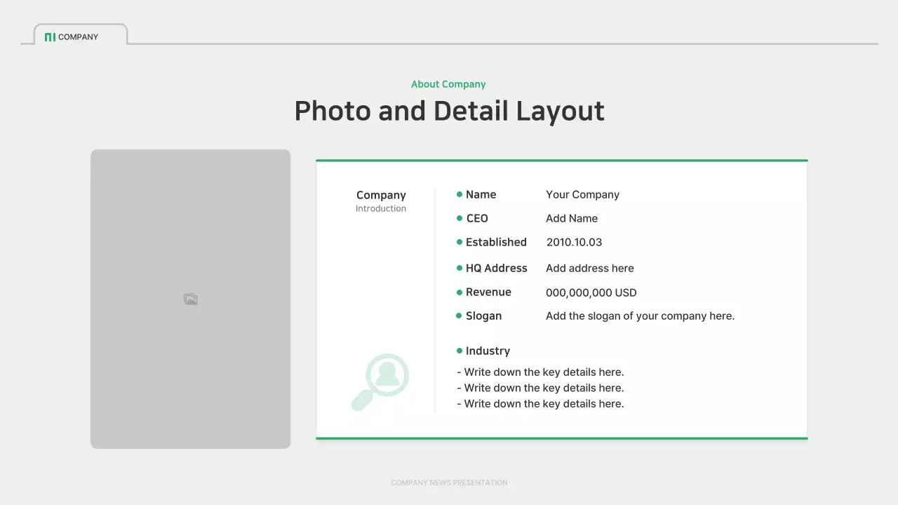 Green Modern Business Template Presentation
