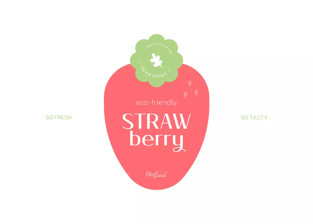 Mendesain label kemasan anggur stroberi yang pastel dan cantik