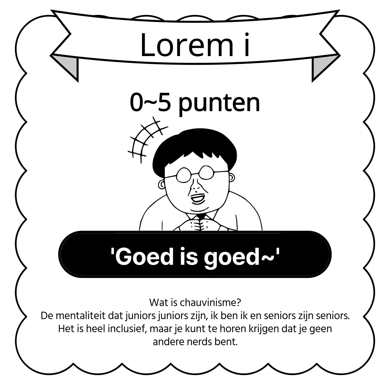 Zwart-wit, misselijkmakende testreclames