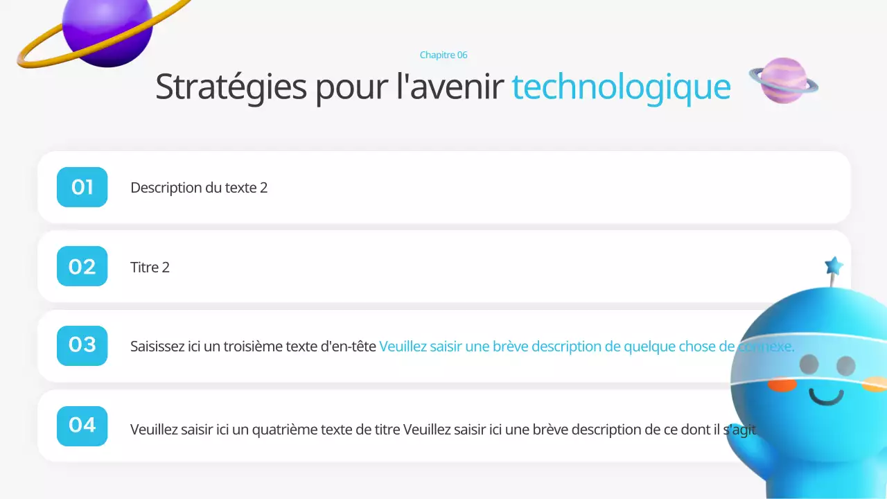 Une plate-forme de formation à la prospective technologique kitsch, bleue et jaune.