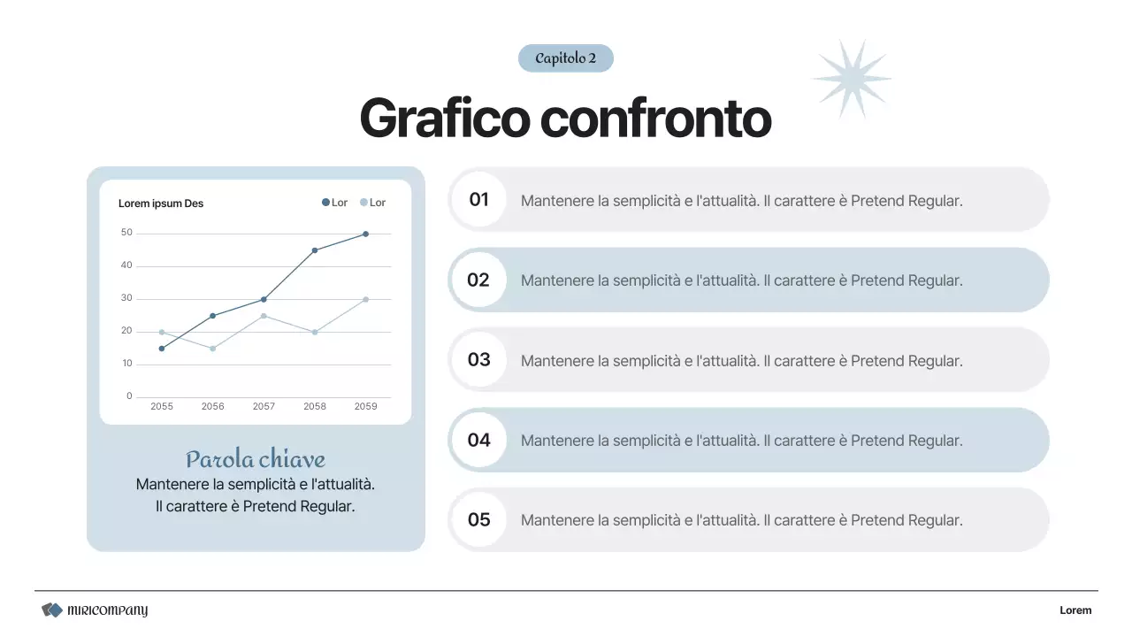 Un semplice business plan in grigio e bianco