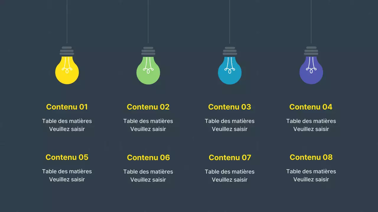 Proposition d'idée moderne en jaune et gris