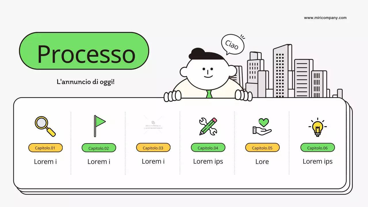 Una lettera di presentazione kitsch per nuove assunzioni in giallo e chartreuse