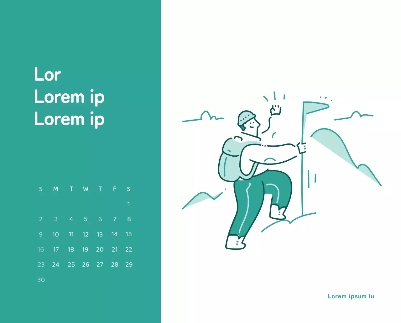 Un calendario con ilustraciones llenas de color y emoción