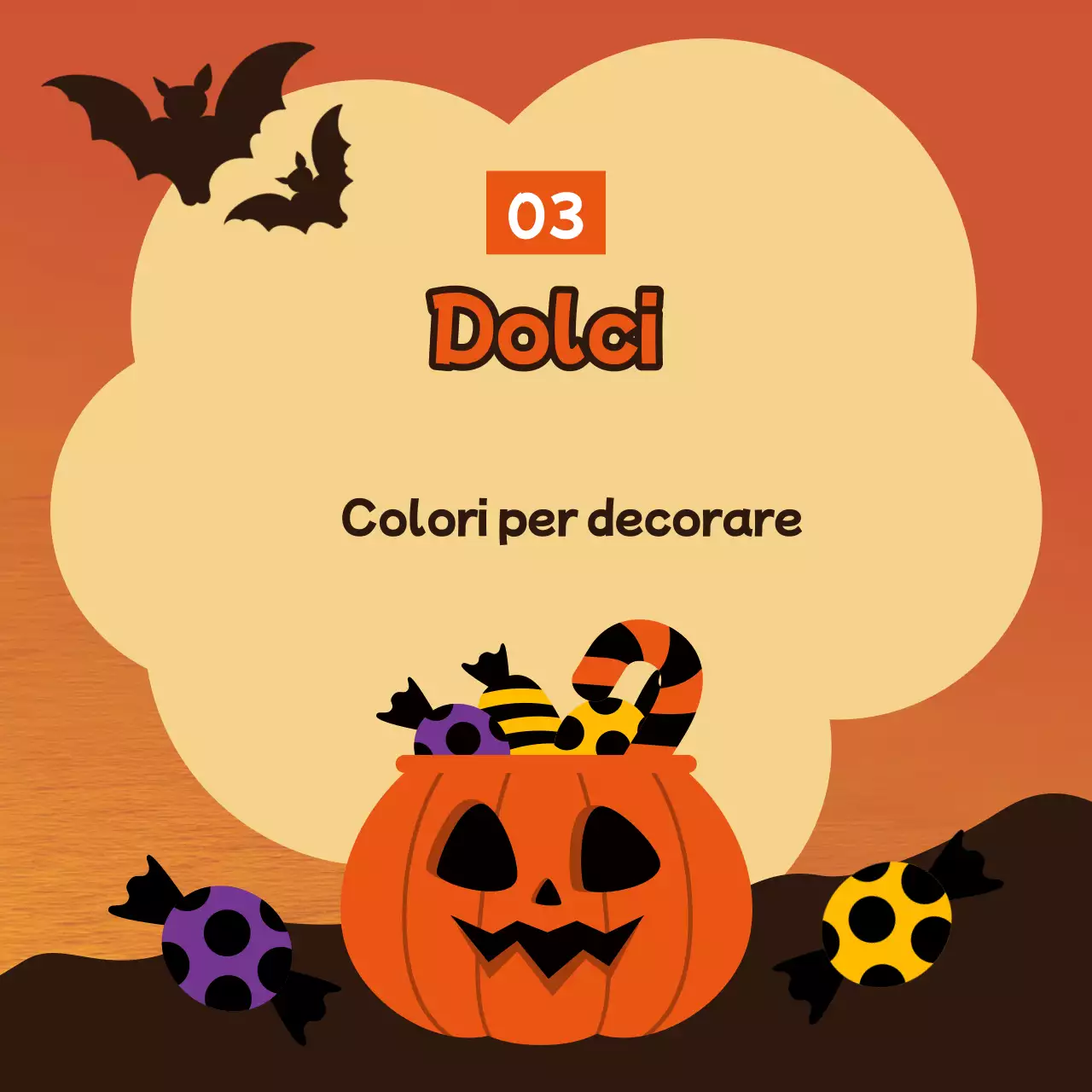Promuovere simpatiche idee di decorazione per Halloween in arancione