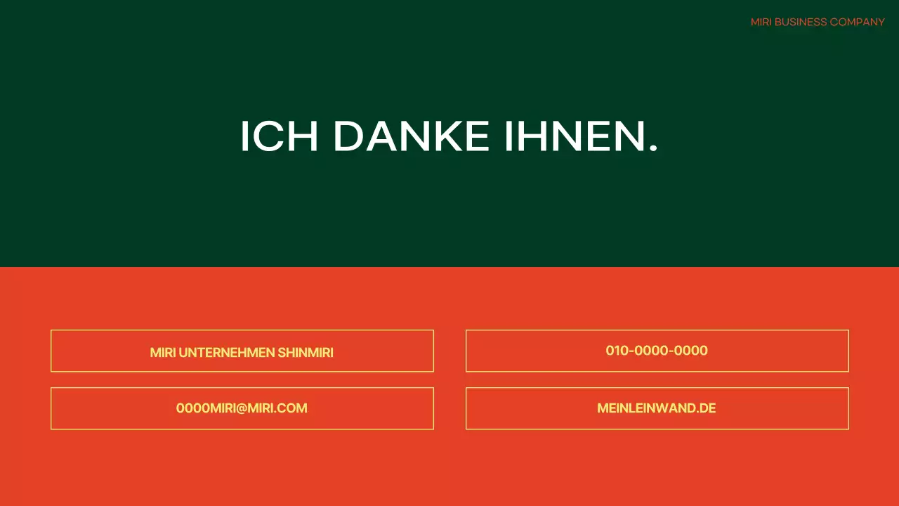 Einfache Besprechungsagenda in Orange und Grün