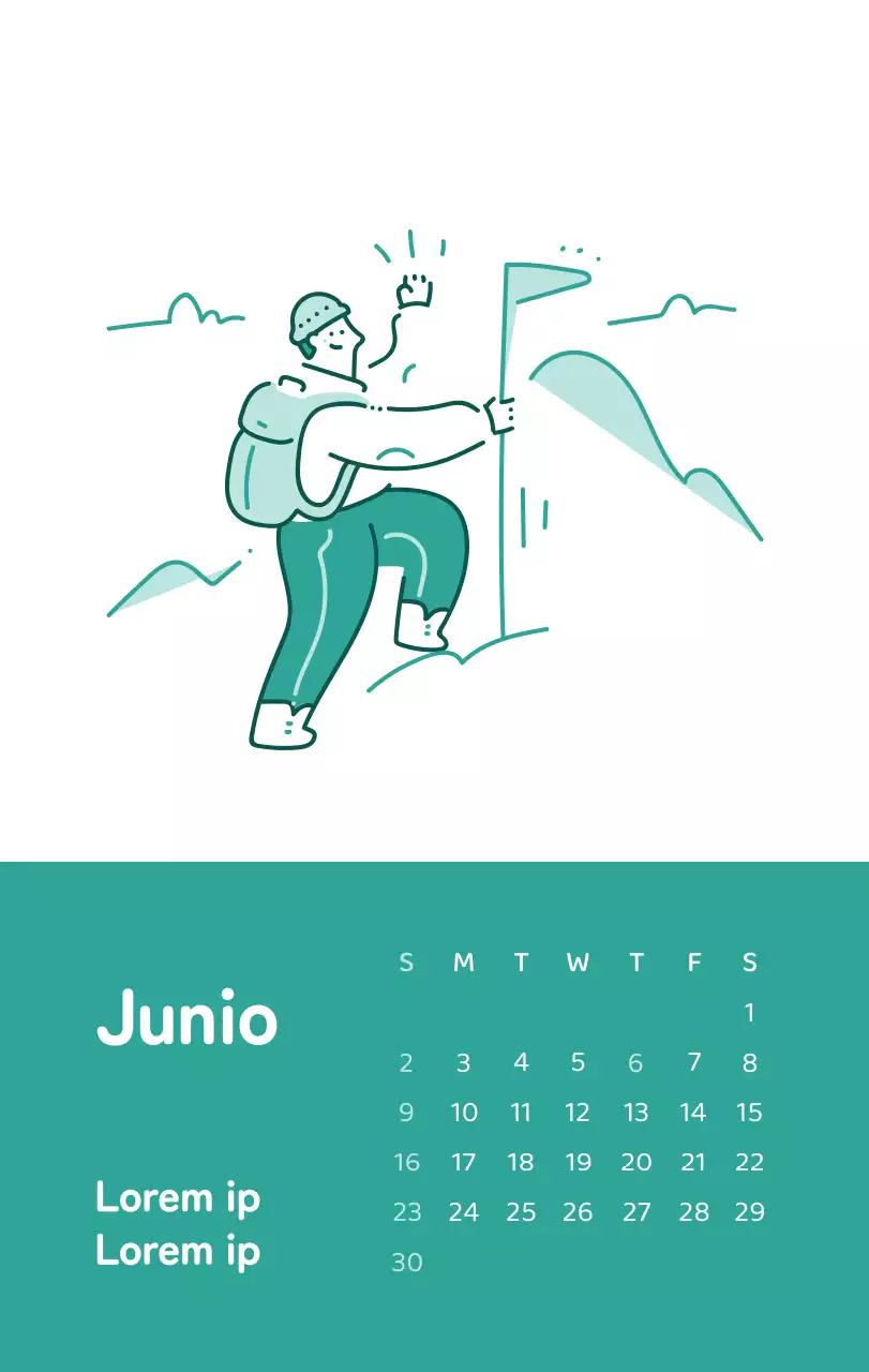 Un calendario con ilustraciones llenas de color y emoción