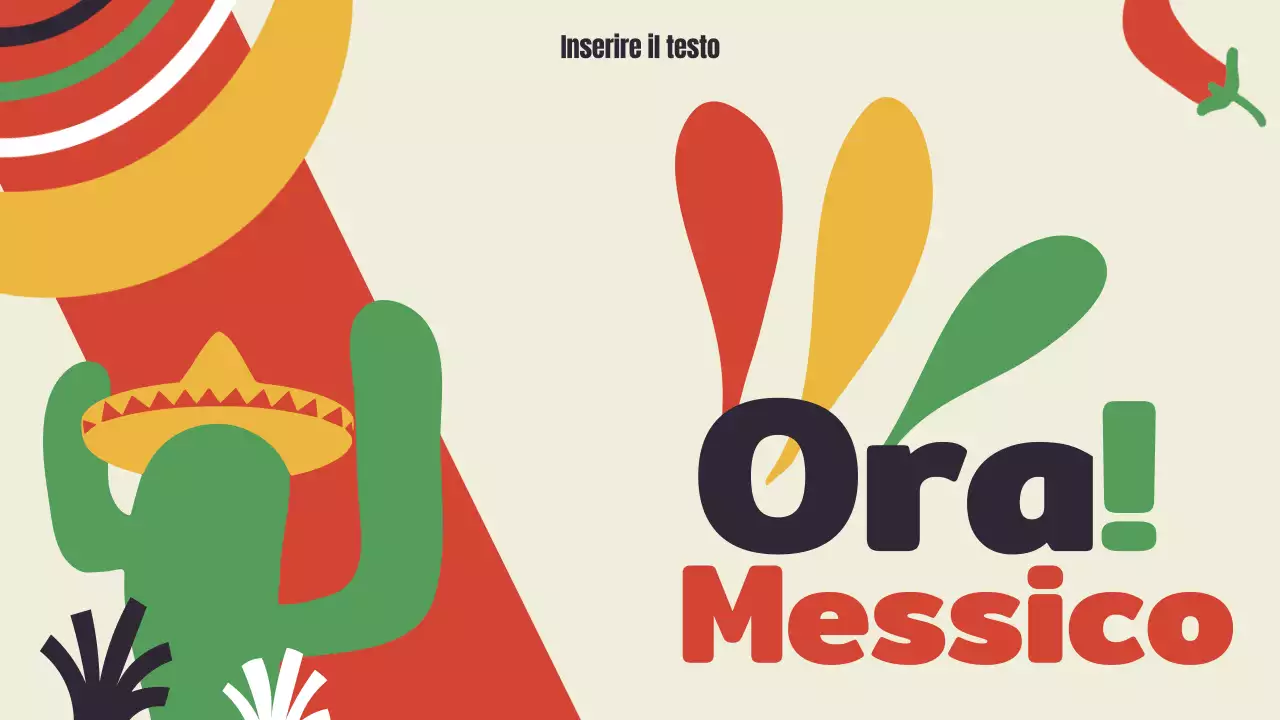 Una guida kitsch del Messico in rosso e verde