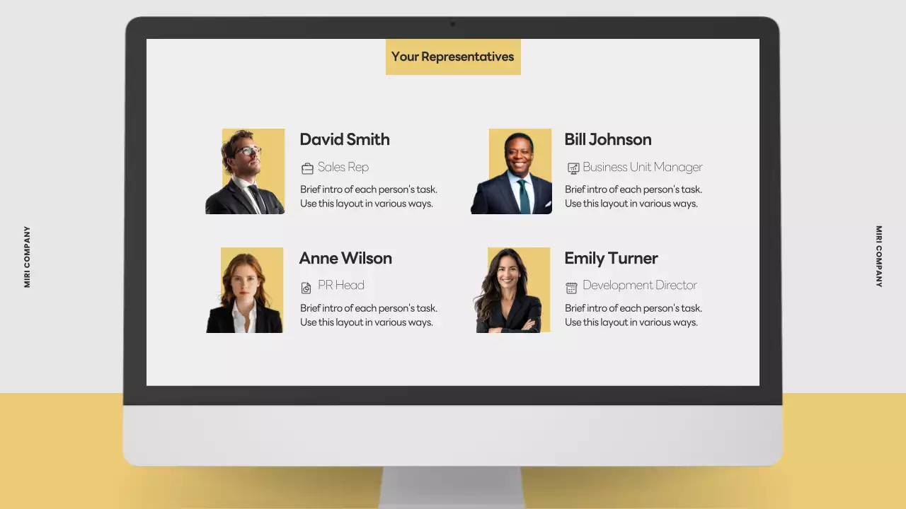 Yellow Clean Office 템플릿 가이드 프레젠테이션