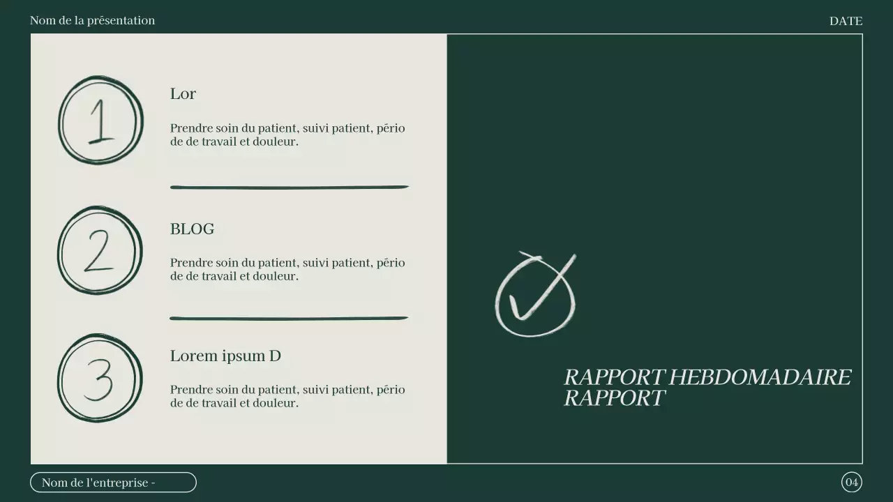 Compte rendu de réunion de marketing minimaliste en vert et beige