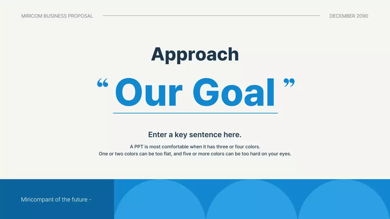 파랑의 심플한 발표용 비즈니스 기획서