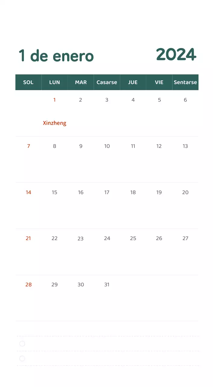 Un calendario con ilustraciones llenas de color y emoción