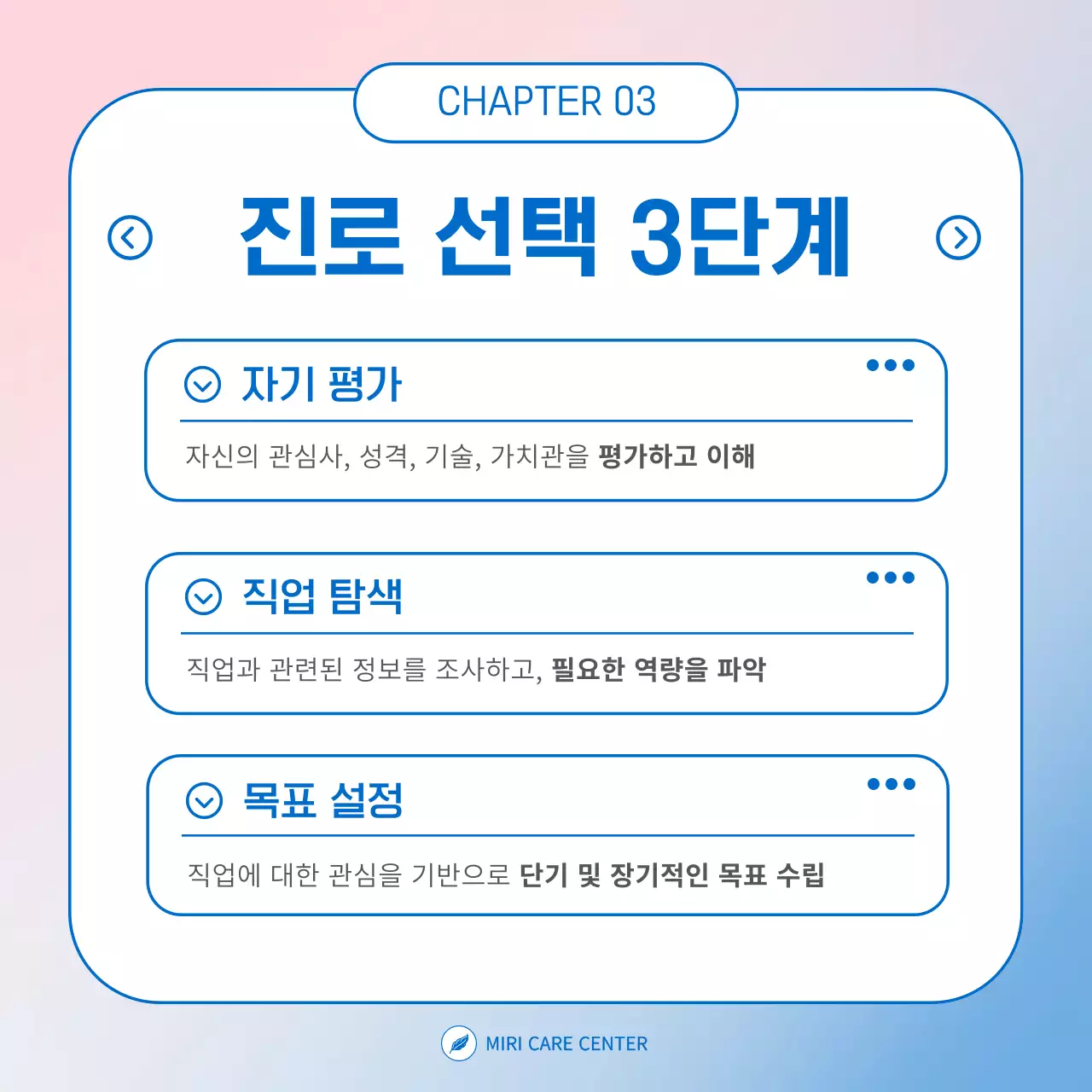 하늘색과 핑크색의 심플한 고민상담소 안내서