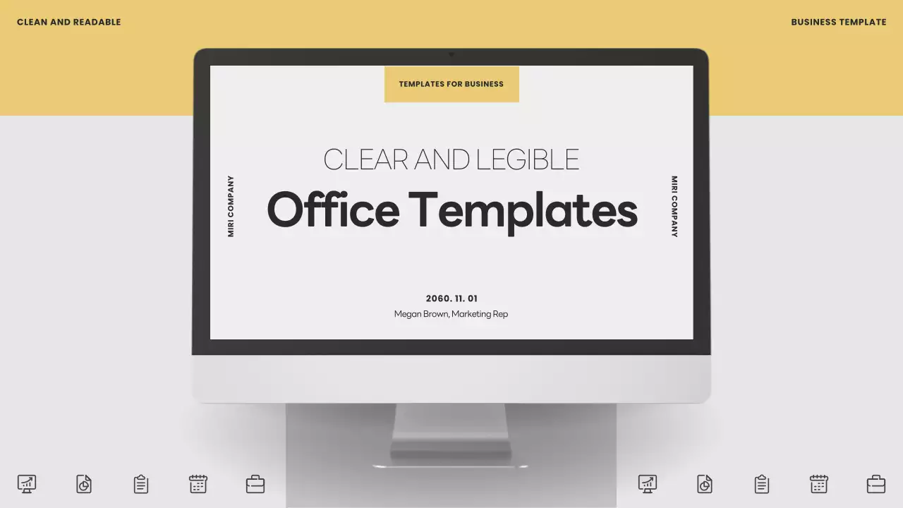 Yellow Clean Office 템플릿 가이드 프레젠테이션