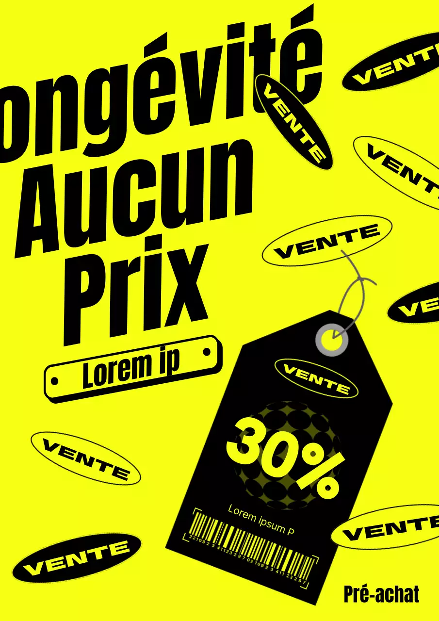 Promouvoir les remises en quantité limitée avec une touche de noir et de jaune