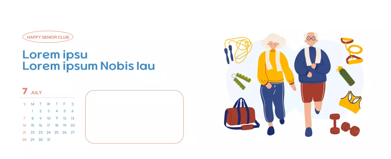 Business calendar with beautiful illustrations