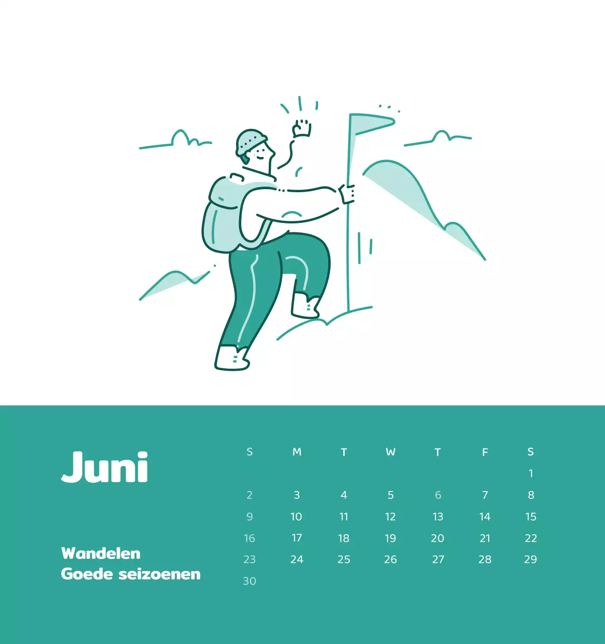 Een kalender met kleurrijke, emotionele illustraties