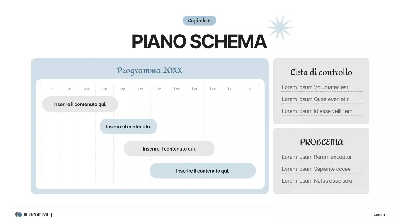 Un semplice business plan in grigio e bianco
