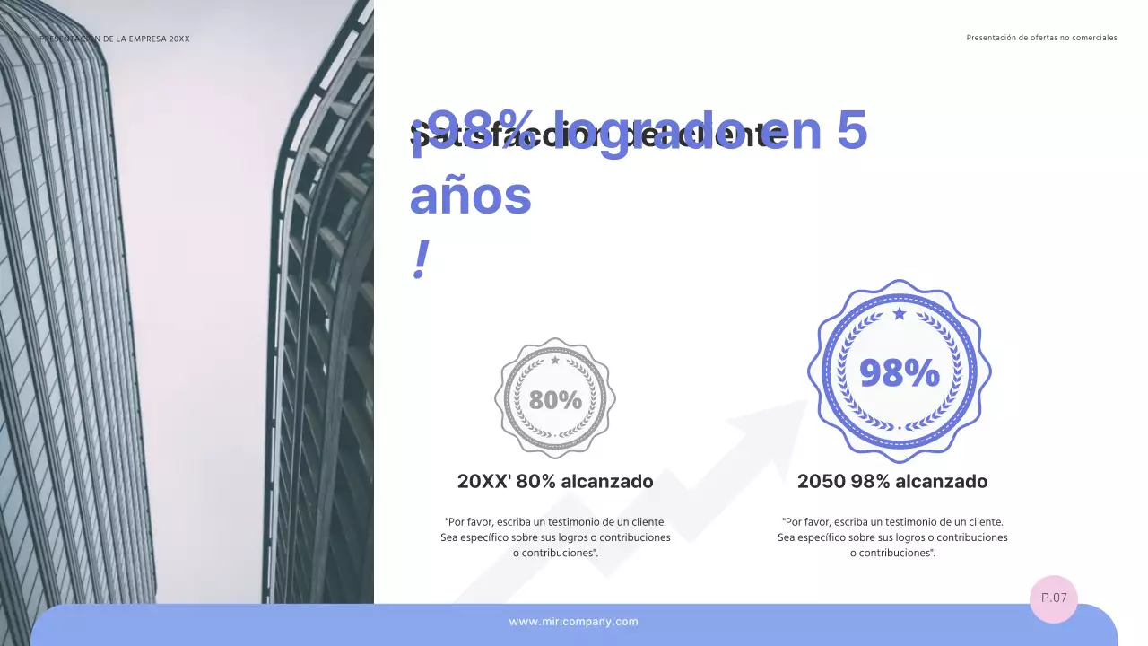 Una propuesta de licitación sencilla y exitosa en azul