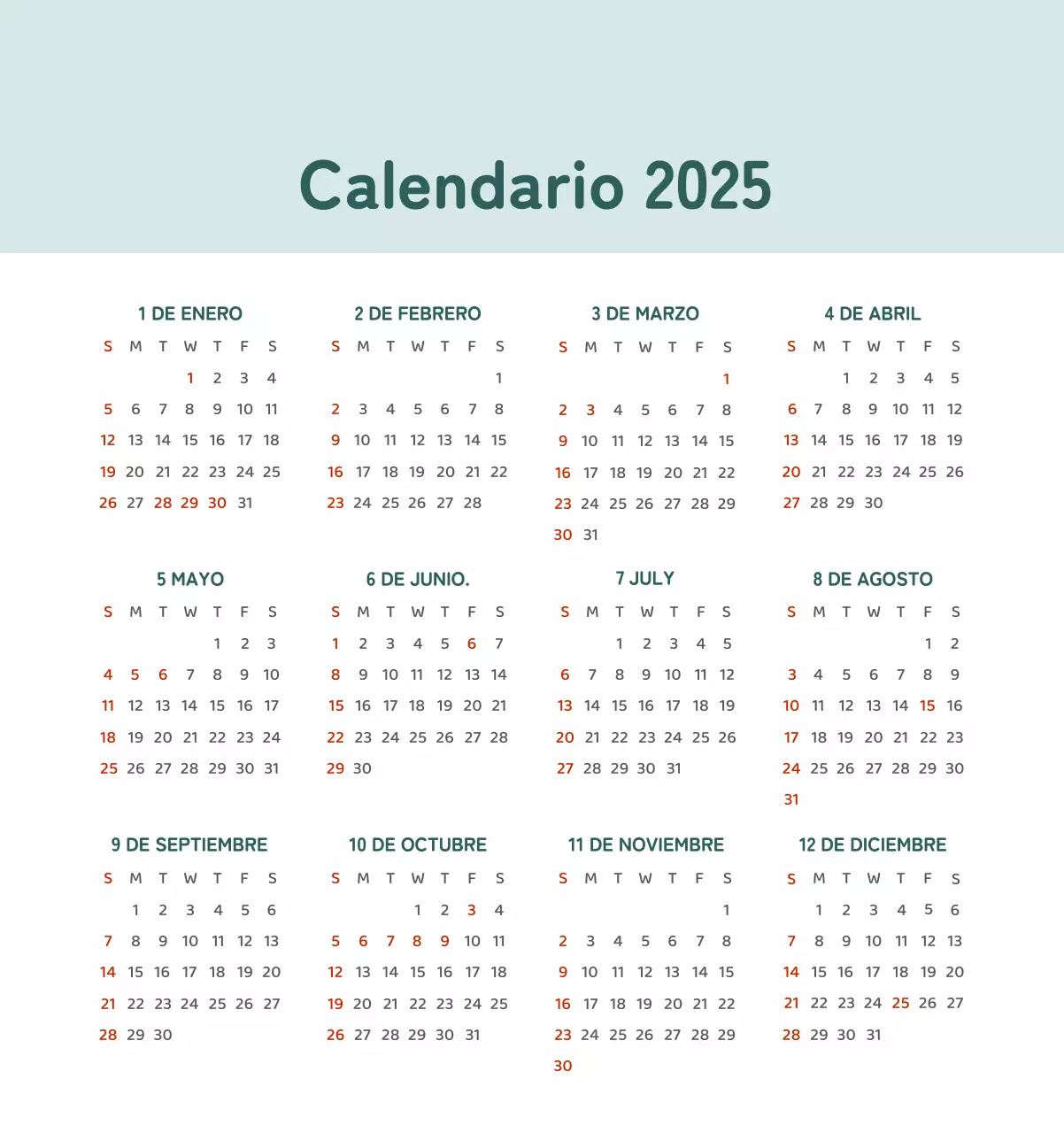 Un calendario con ilustraciones llenas de color y emoción
