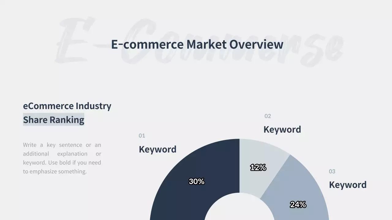 Navy Professional E-Commerce Report Presentation