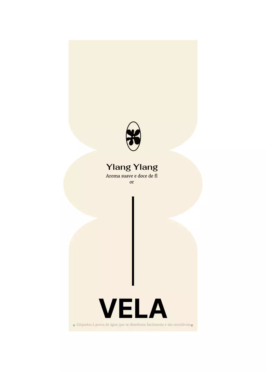 Design de vela com formas únicas em amarelo e rosa