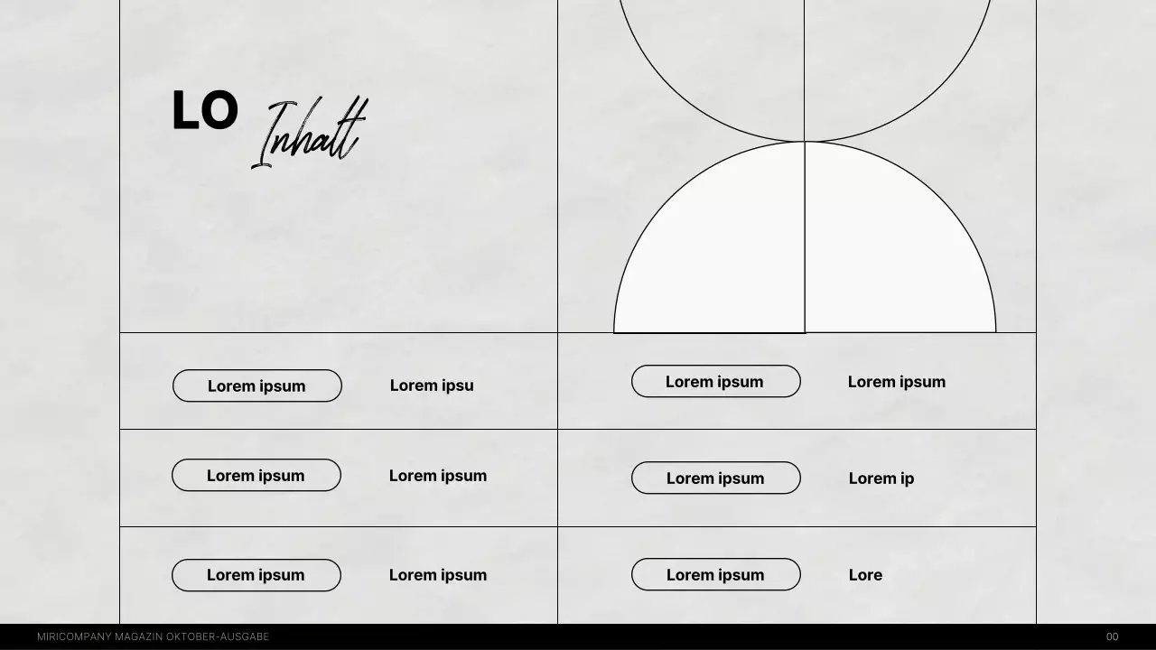 Ein modernes internes Interview-Magazin in schwarz-weiß