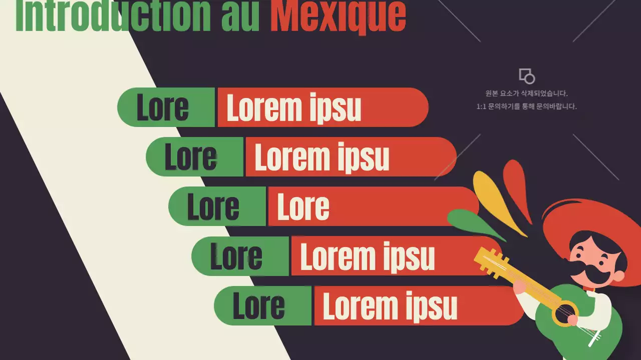 Un guide kitsch du Mexique en rouge et vert