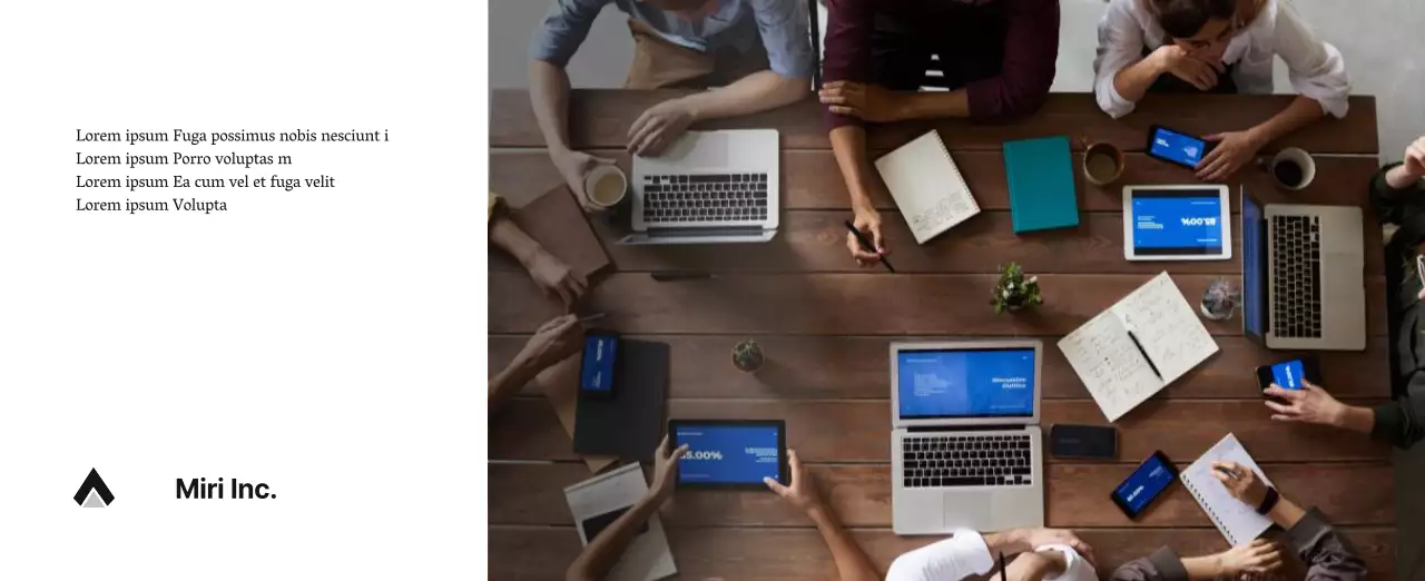 Ein einfacher Unternehmenskalender in Grau