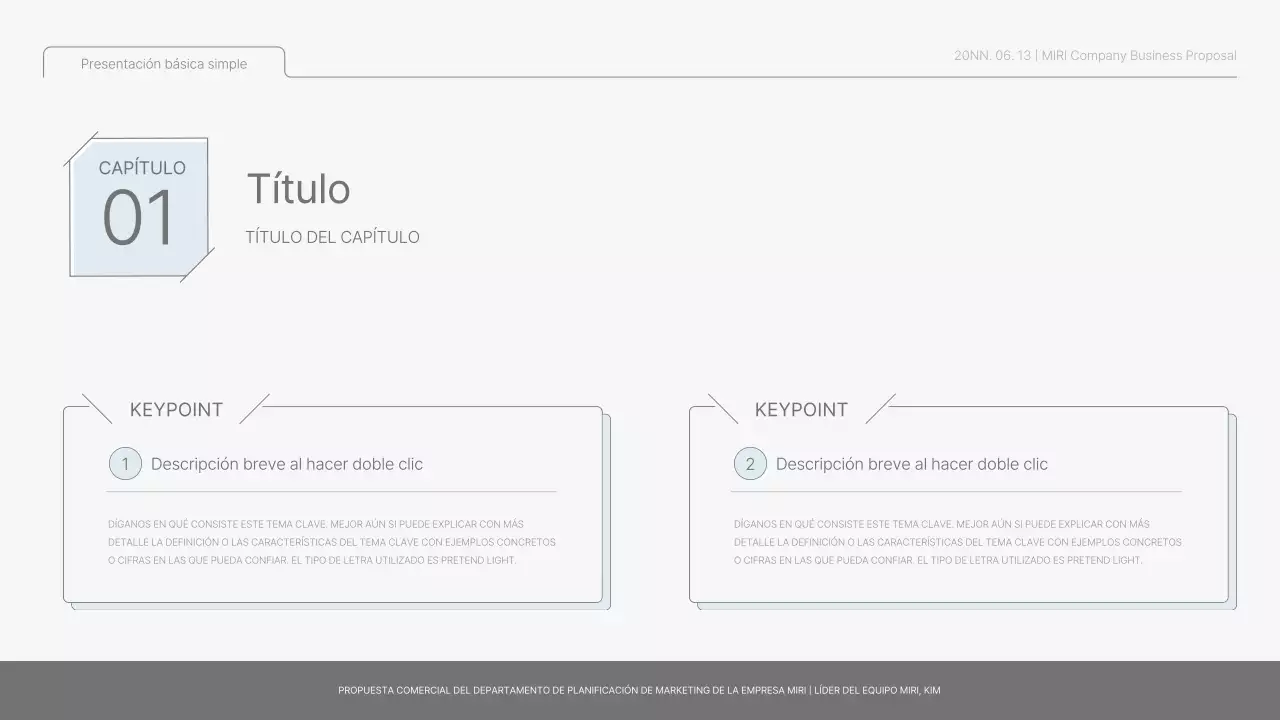 Informe básico sencillo en azul claro y verde claro