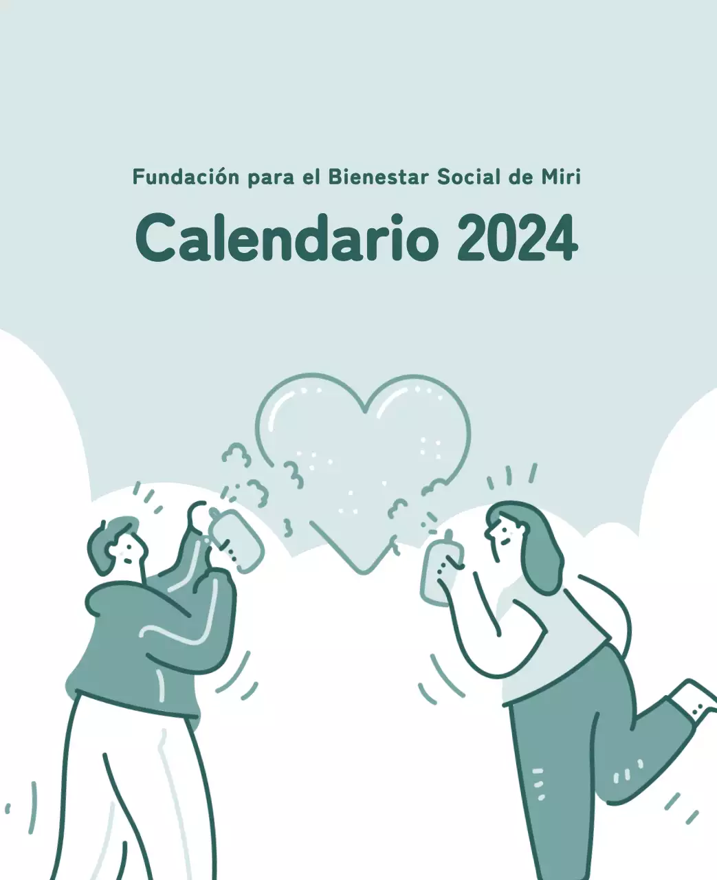 Un calendario con ilustraciones llenas de color y emoción