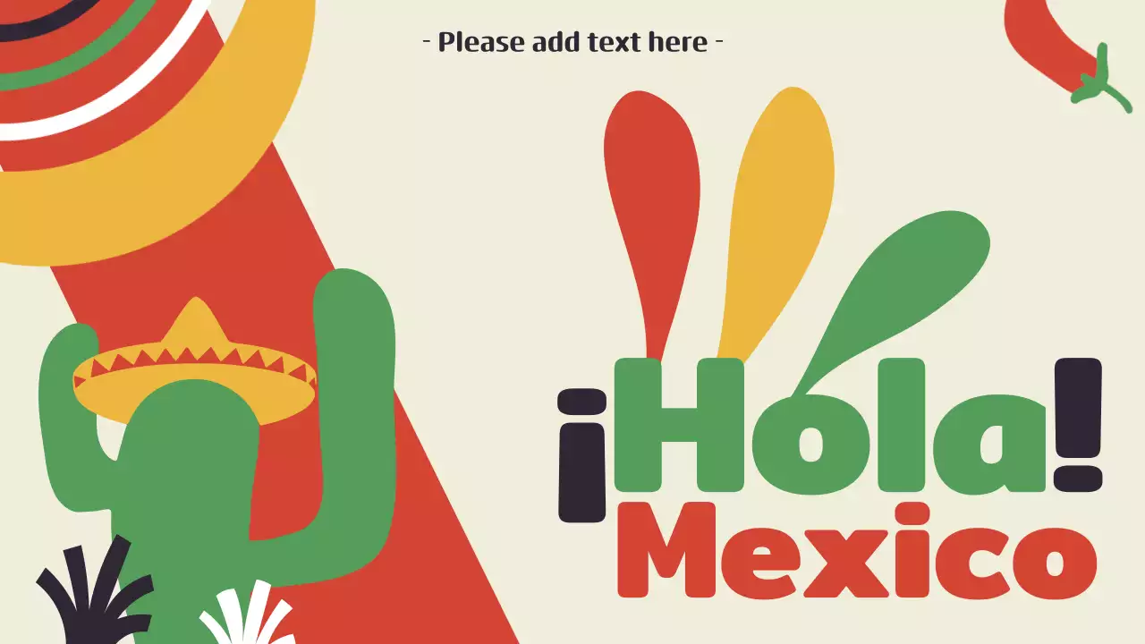 Red Cultural Mexico Invitation Presentation