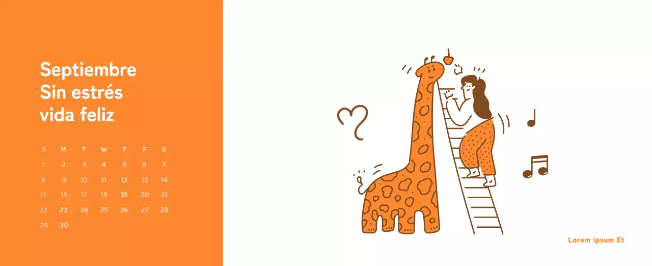 Un calendario con ilustraciones llenas de color y emoción