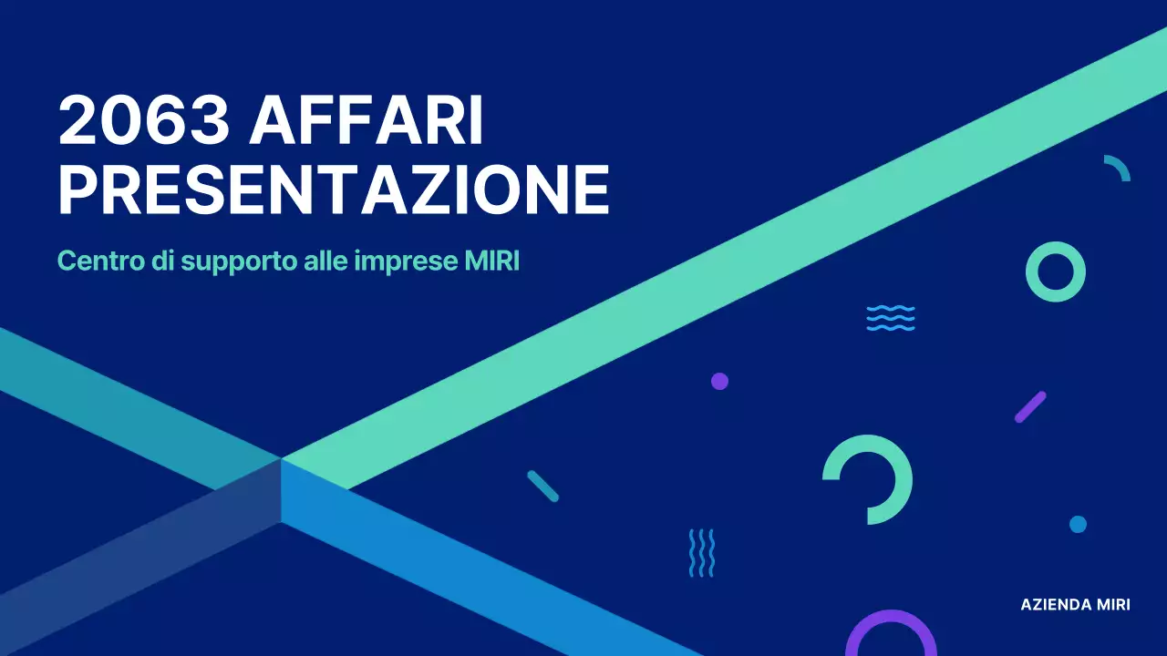 Un semplice rapporto di riunione sulla performance share in blu e menta