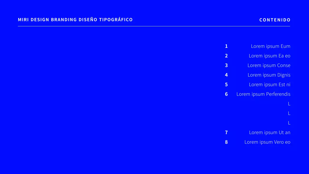 Una sencilla propuesta de diseño tipográfico de marca en azul.