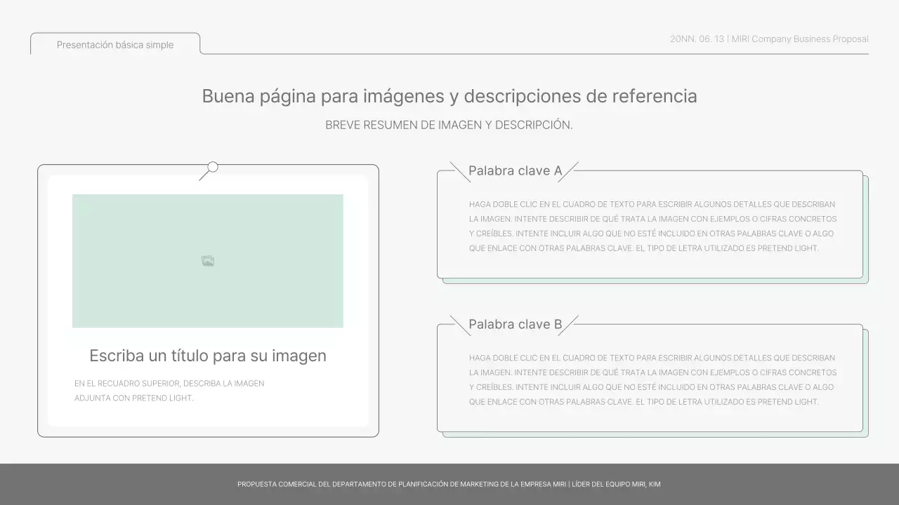 Informe básico sencillo en azul claro y verde claro