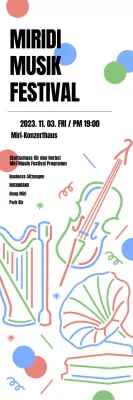Förderung von Musikkonzerten mit bunten und niedlichen Konzepten