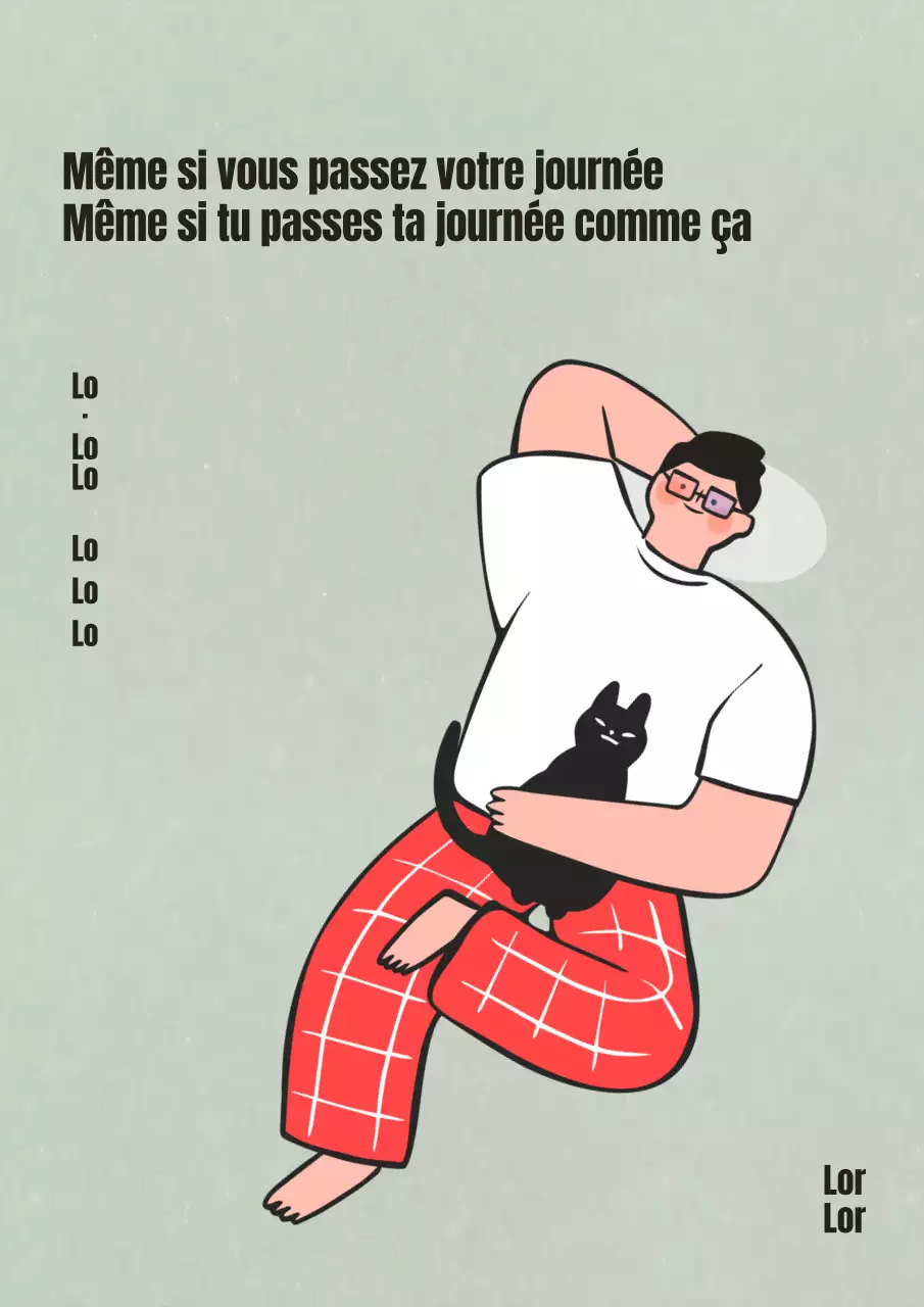 Couverture de livre d'essai illustré simple et émotionnel en kaki et rouge