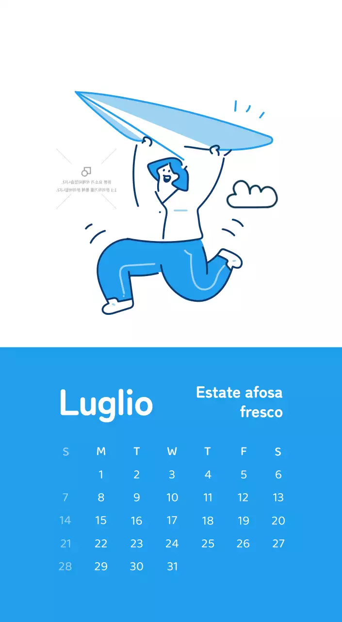 Un calendario con illustrazioni colorate ed emozionali