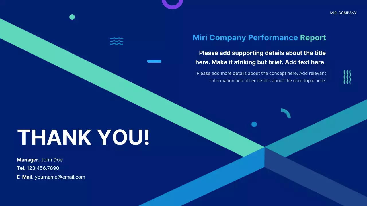 Blue Modern Business Report Presentation