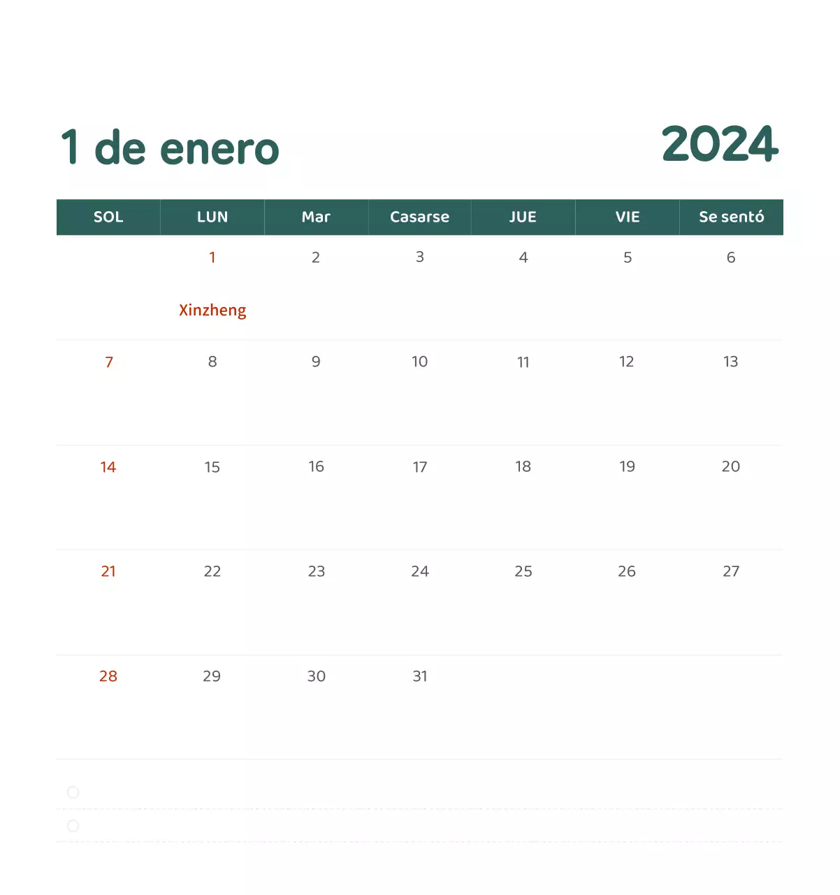 Un calendario con ilustraciones llenas de color y emoción