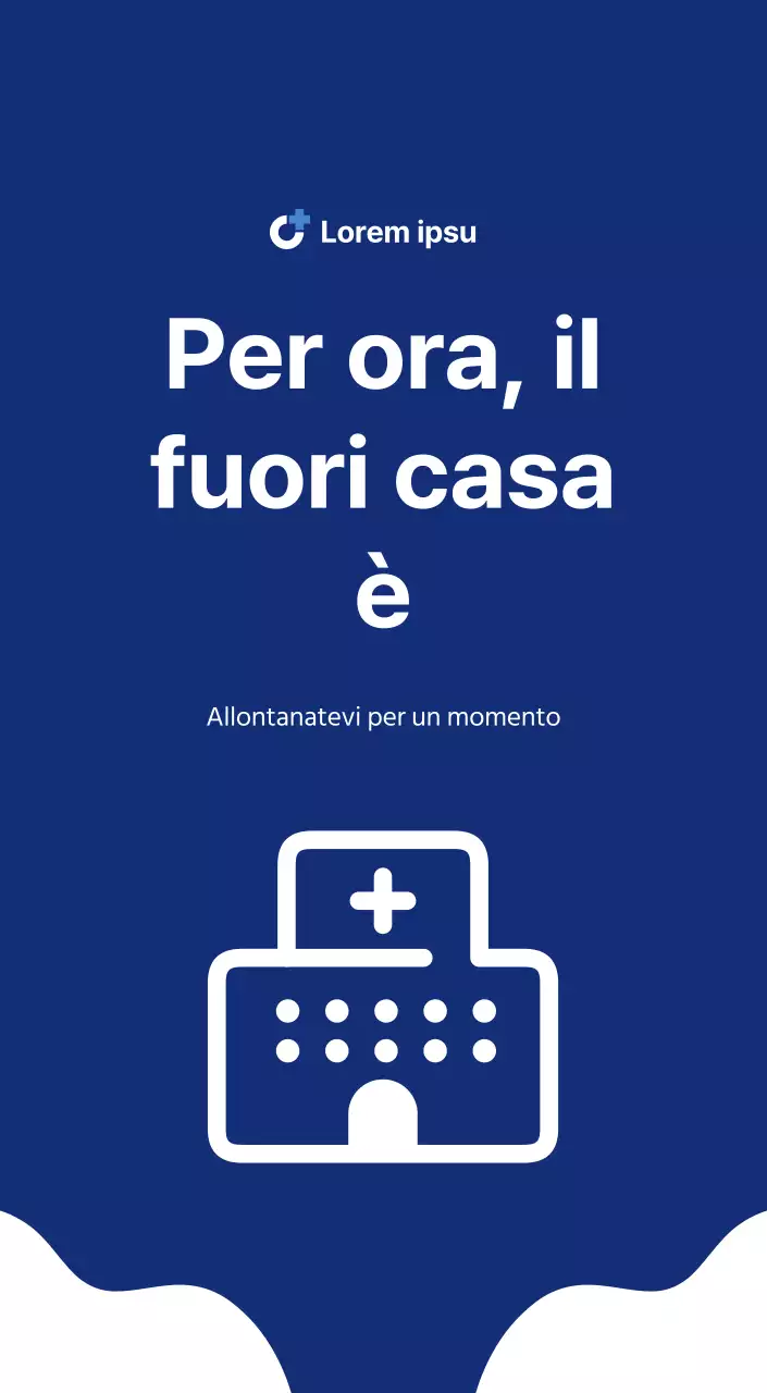 Calendario semplice con illustrazioni pulite in blu