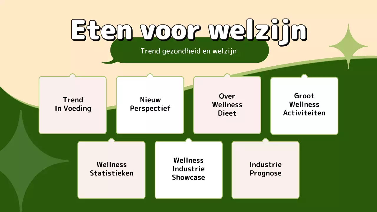 Trendy life gezonde eetsuggesties in groen en chartreuse