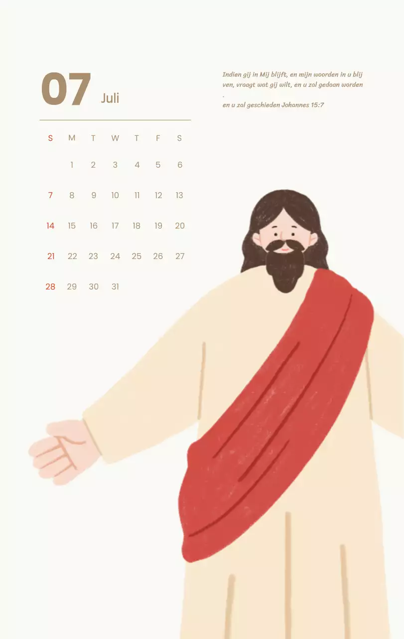 Een devotiekalender met gezellige illustraties en bijbelverzen op een lichtblauwe achtergrond